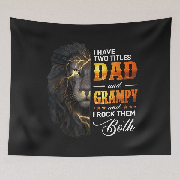 Item preview, Mens I Have Two Titles Dad And Grampy Lion Fathers Day Gift TShirt21 designed and sold by emilydor.