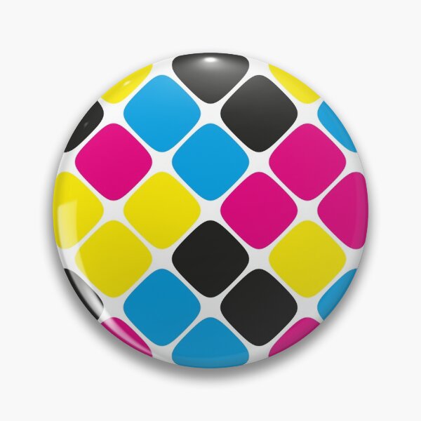 Item preview, Diagonal Squircle Pattern (CMYK) designed and sold by John Uttley.
