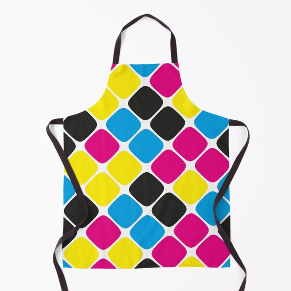 Item preview, Diagonal Squircle Pattern (CMYK) designed and sold by John Uttley.