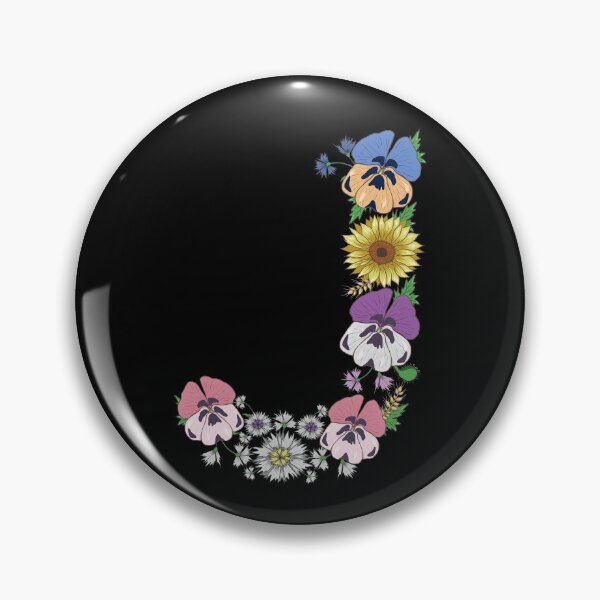Item preview, Letter J - Cute Initial Monogram Floral Alphabet Letters designed and sold by r-silver.