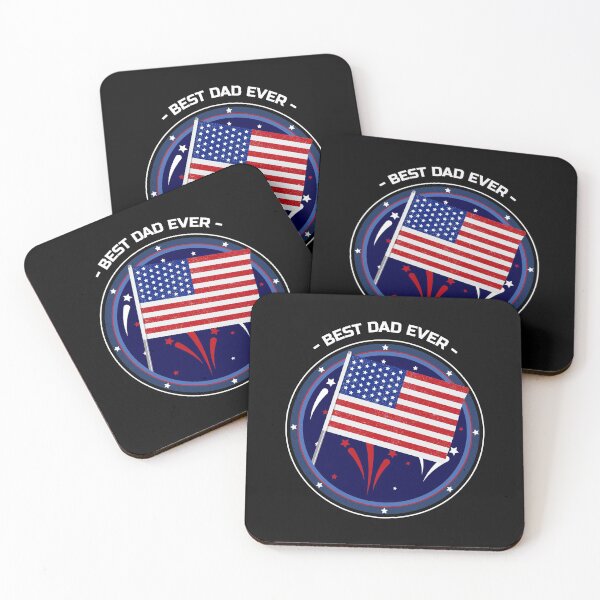 Item preview, Best Dad Ever America Flag - Father's Day designed and sold by HolidayTees.