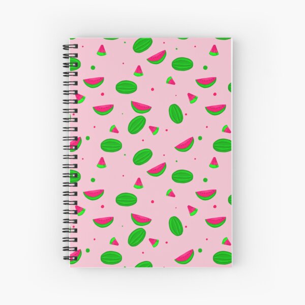 Pink Summer Watermelon Spiral Notebook