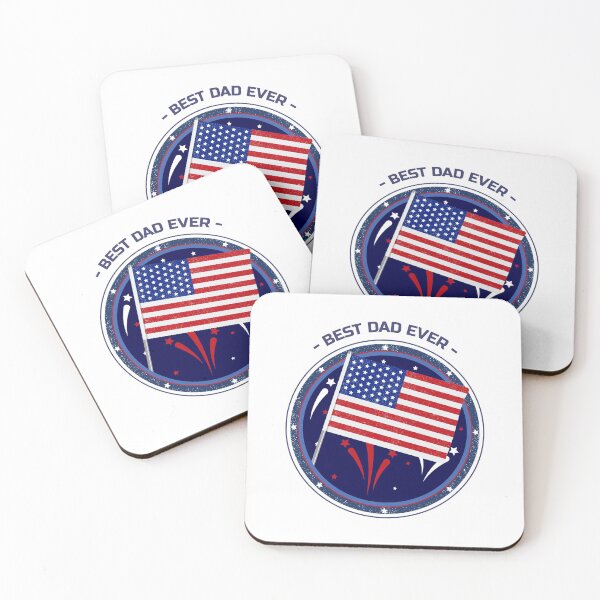 Item preview, Best Dad Ever America Flag - Father's Day designed and sold by HolidayTees.