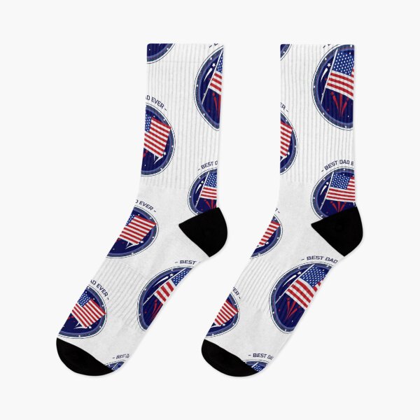 Item preview, Best Dad Ever America Flag - Father's Day designed and sold by HolidayTees.