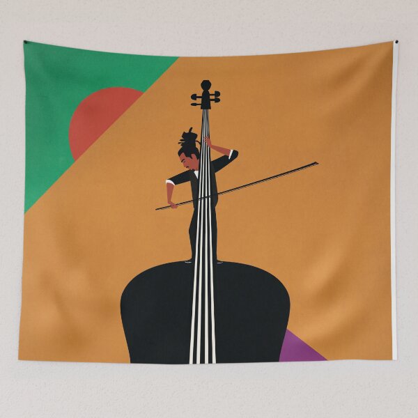 Item preview, Cello player art designed and sold by Amitmaoz.