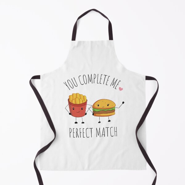 Item preview, Hamburger & Fries |Perfect Match |You Complete Me designed and sold by CaratCo.