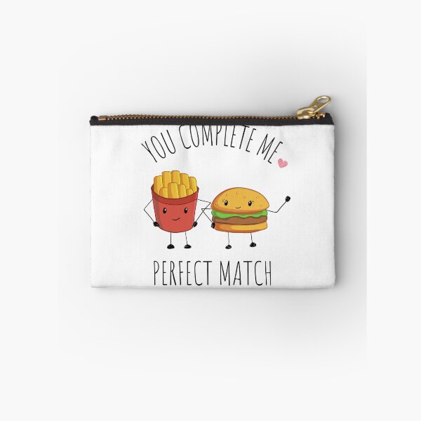 Item preview, Hamburger & Fries |Perfect Match |You Complete Me designed and sold by CaratCo.
