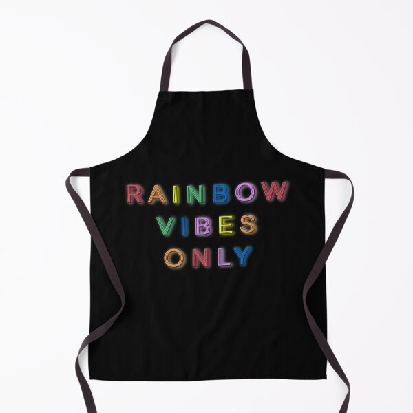 Item preview, RAINBOW VIBES ONLY - Retro Rainbow Positive Quote designed and sold by Gccartworks.