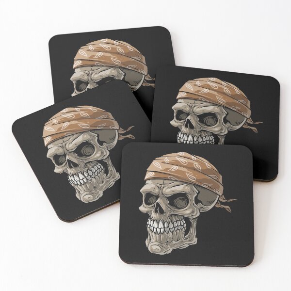 Item preview, Biker Skull with Bandana designed and sold by UllUDesign.