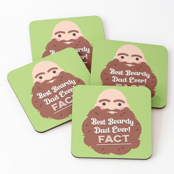 Item preview, Best (Brown) Beardy Dad Ever FACT! designed and sold by VicEllisArt.