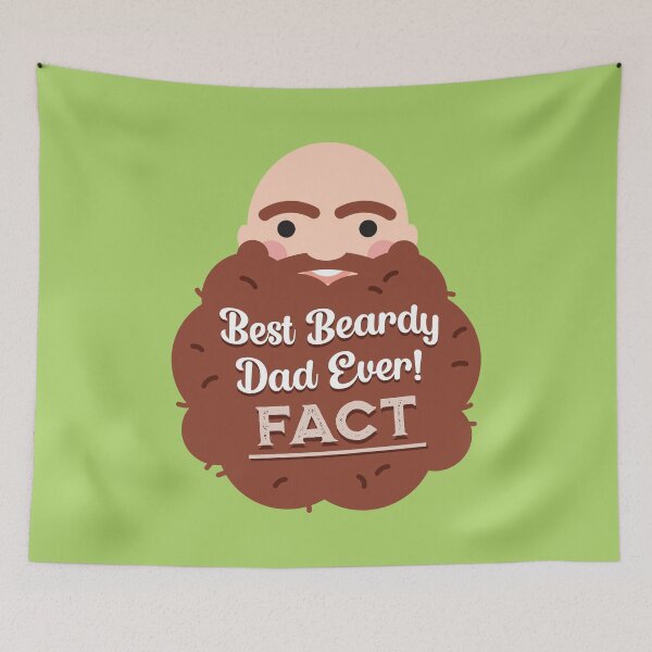 Item preview, Best (Brown) Beardy Dad Ever FACT! designed and sold by VicEllisArt.