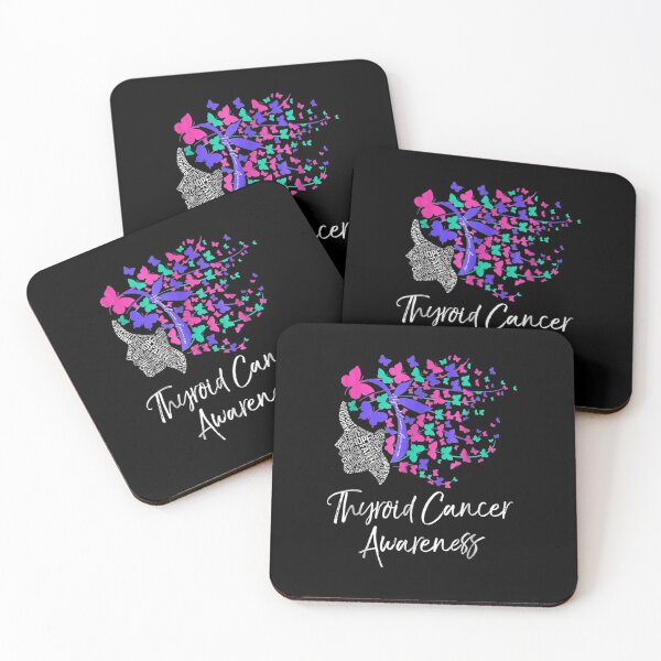 Item preview, Lady With Butterfly Hair Thyroid Cancer Awareness  designed and sold by ThyroidFighter.