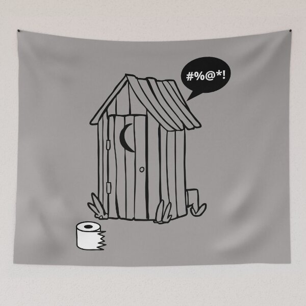 Item preview, Uh oh. No toilet paper. Toilet humor, humour. designed and sold by JellyBeenzz.