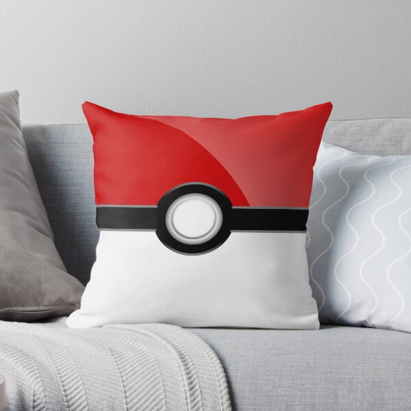 Poke“ Ball - Red Throw Pillow