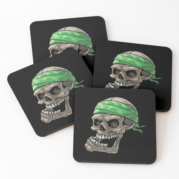 Item preview, Biker Skull with Bandana designed and sold by UllUDesign.