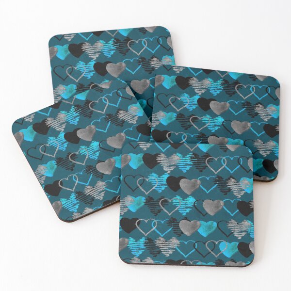 Item preview, Pattern with hearts designed and sold by Fishik.