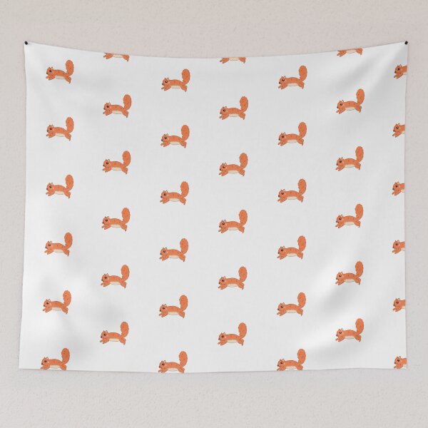 Item preview, Squirrel leaping Illustration  designed and sold by abigailj-art.