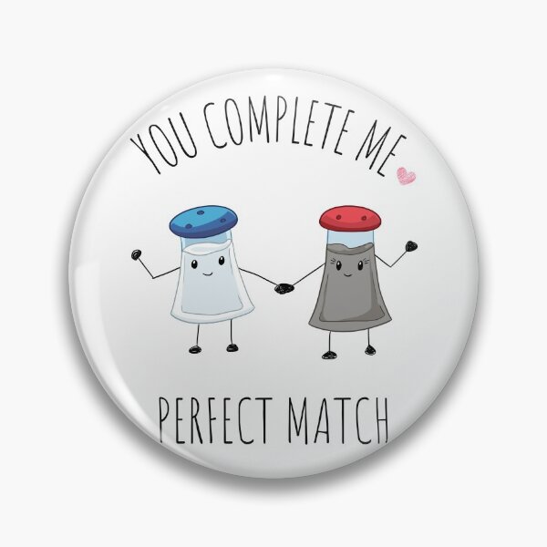 Item preview, Salt and Pepper |Perfect Match |You Complete Me designed and sold by CaratCo.