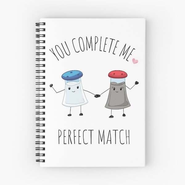 Item preview, Salt and Pepper |Perfect Match |You Complete Me designed and sold by CaratCo.