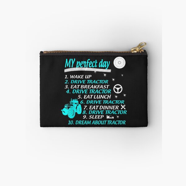 Item preview, My Perfect Day Wake Up Drive Tractor Eat Breakfast Funny TShirt25 designed and sold by emilydor.