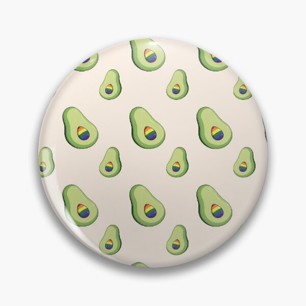 Item preview, Avocado with rainbow seed pattern designed and sold by atakji.