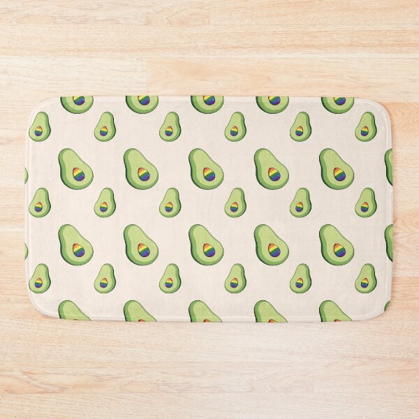 Item preview, Avocado with rainbow seed pattern designed and sold by atakji.