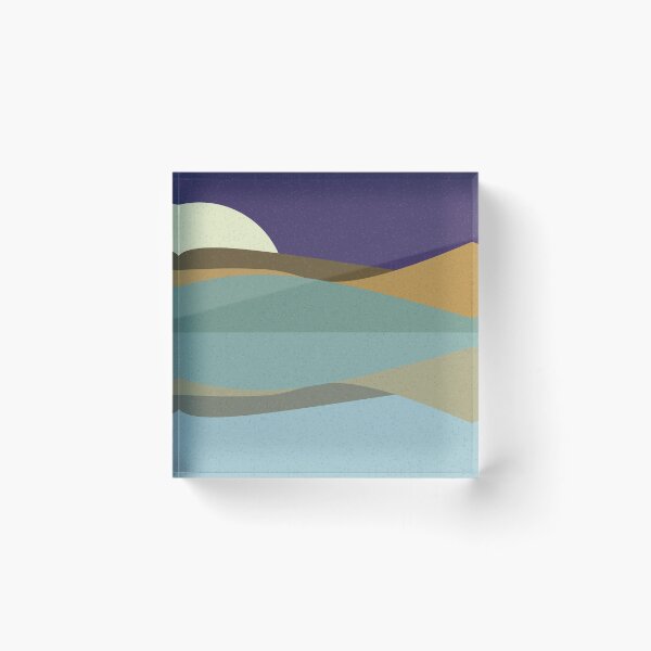 Item preview, Geometric landscape generative art poster illustration designed and sold by IuriiVlasenko.
