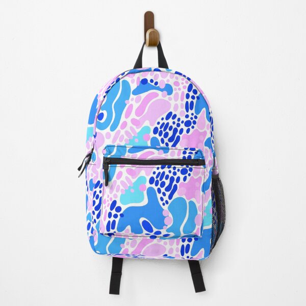 Item preview, Modern Retro Abstract Pattern - Pink and Blue designed and sold by Squarebird.
