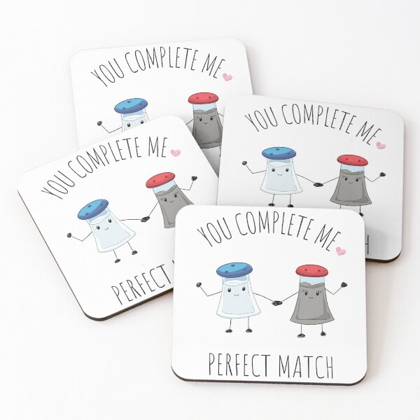 Item preview, Salt and Pepper |Perfect Match |You Complete Me designed and sold by CaratCo.