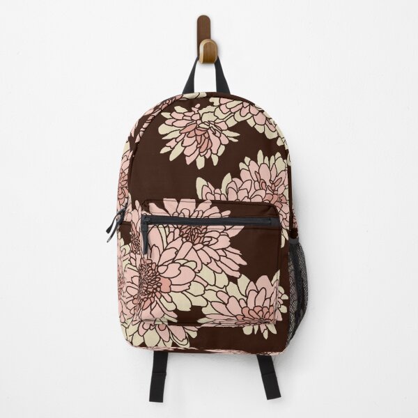 Item preview, Flowy floral pattern - dark chrysanthemums designed and sold by PBerry.