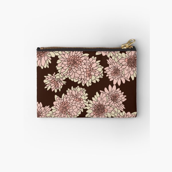 Item preview, Flowy floral pattern - dark chrysanthemums designed and sold by PBerry.