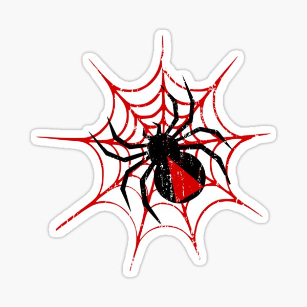 spider gang black Sticker