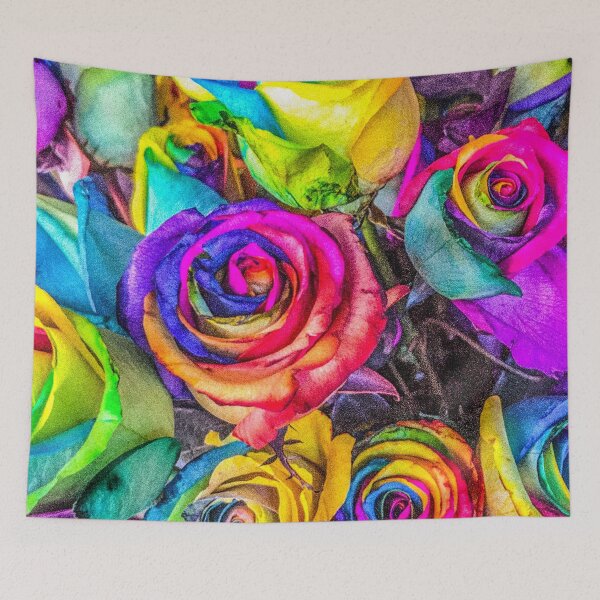 Item preview, Colourful Rose Throw Blankets designed and sold by JD369.