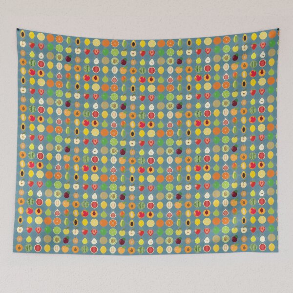 Item preview, Fruit Bonanza Dusty Blue designed and sold by grumpyteds.