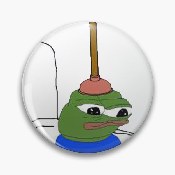 Item preview, plunger pepe designed and sold by JozoRazObchod.