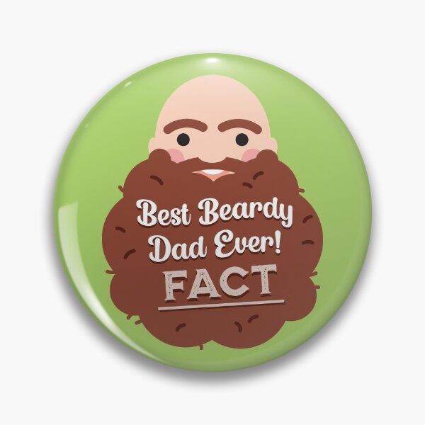 Item preview, Best (Brown) Beardy Dad Ever FACT! designed and sold by VicEllisArt.