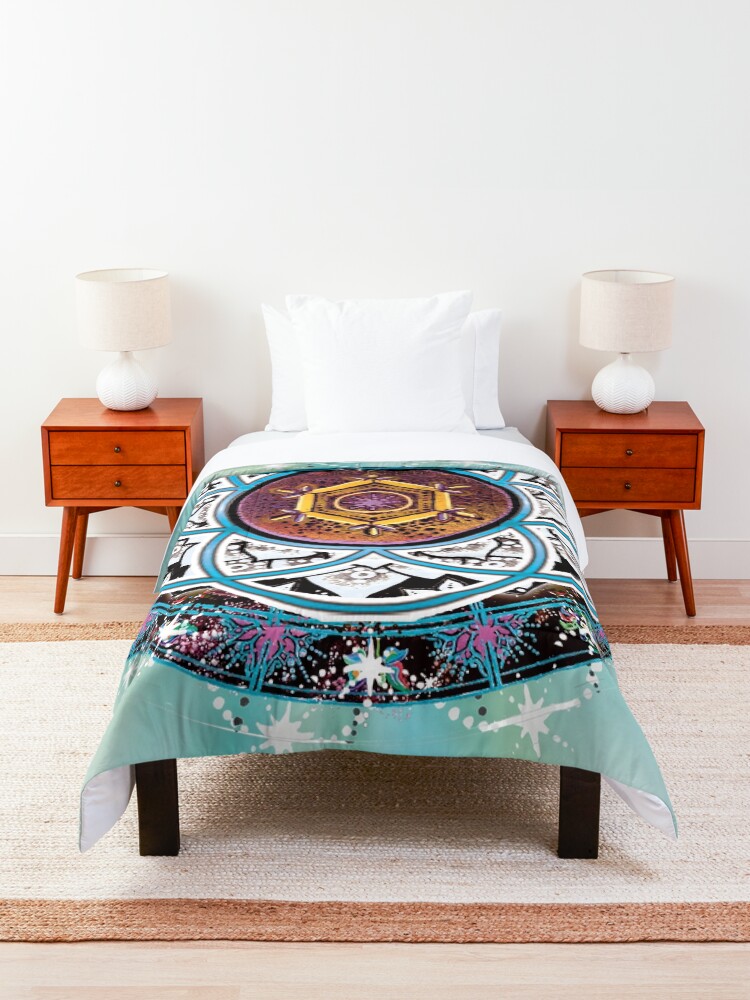 Alternate view of Cosmic Mandala Comforter