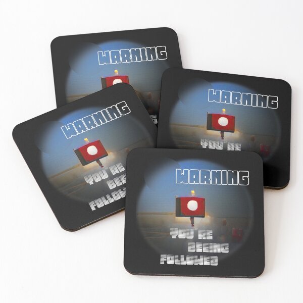 Item preview, Warning You’re being followed designed and sold by Klementsen.