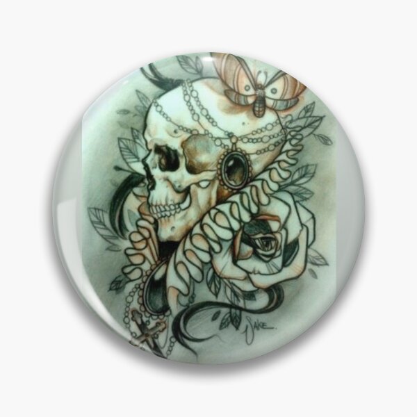 Item preview, Tattoo Skull designed and sold by kamikrison.