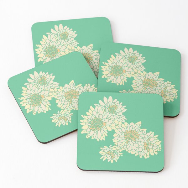 Item preview, Flowy floral - yellow chrysanthemum (mums) designed and sold by PBerry.