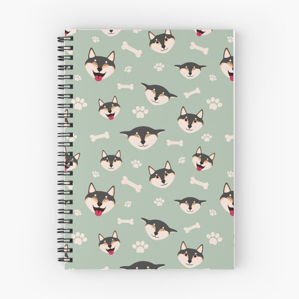 Artikelvorschau, Nettes Schwarz und Tan Shiba Inu Muster entworfen und verkauft von Shibaffection.
