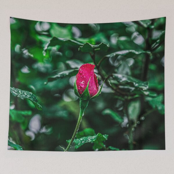Item preview, Green leaf Red Rose Throw Blankets designed and sold by JD369.