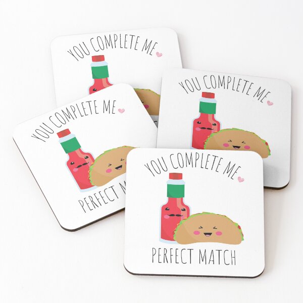 Item preview, Tacos and Salsa |Perfect Match |You Complete Me designed and sold by CaratCo.