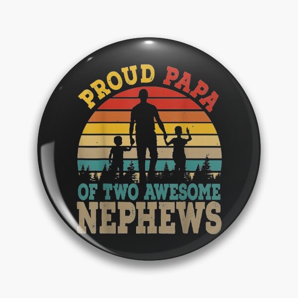 Item preview, Proud Papa Of Two Awesome Nephews Happy Fathers Day TShirt12 designed and sold by emilydor.