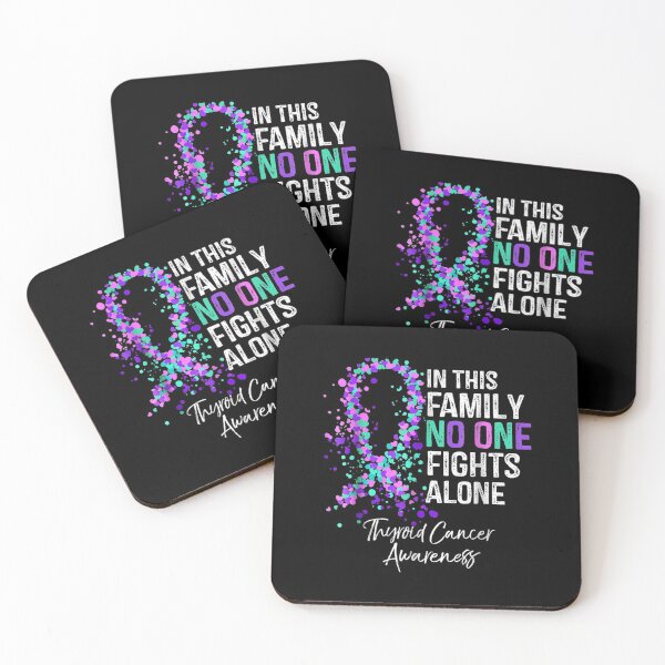 Item preview, In This Family No One Fights Alone designed and sold by ThyroidFighter.