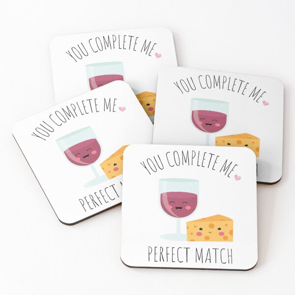 Item preview, Wine and Cheese |Perfect Match |You Complete Me designed and sold by CaratCo.