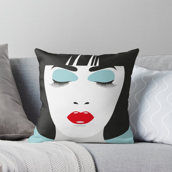Item preview, Minimal Female Face in 80's Makeup Portrait Illustration designed and sold by DDoodleDesigns.