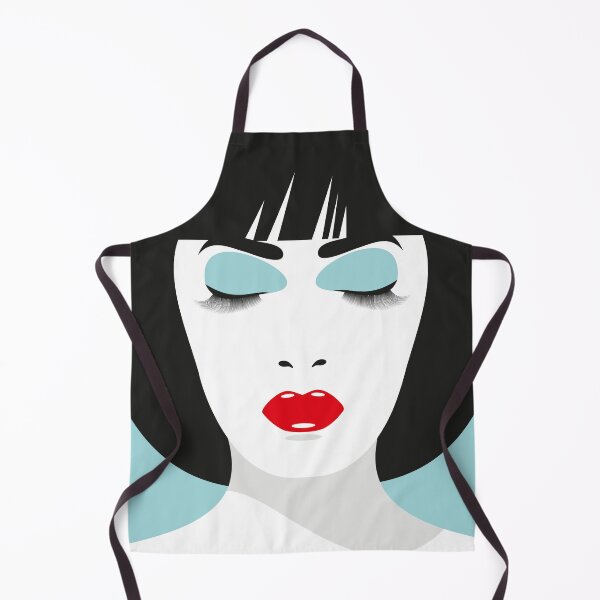 Item preview, Minimal Female Face in 80's Makeup Portrait Illustration designed and sold by DDoodleDesigns.