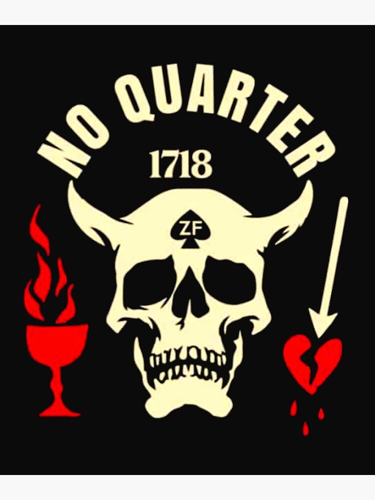 "Black Beard No Quarter 1718" Poster for Sale by thucphamcs Redbubble