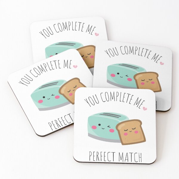 Item preview, Toast and Toaster |Perfect Match |You Complete Me designed and sold by CaratCo.